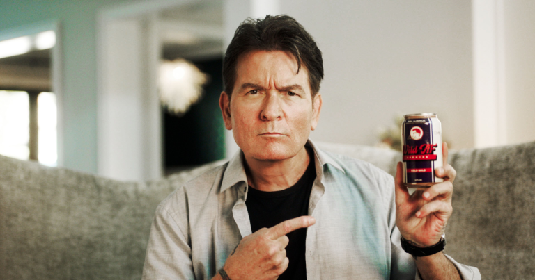 Charlie Sheen on His Calculated Non-Alc Beer Bet